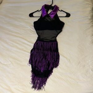 Weissman purple and black jazz or tap with fringe SA
